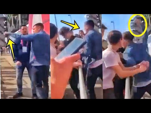 Steven Berghuis pu***ing a media person