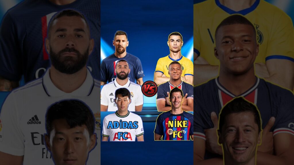 Adidas FC (Messi, Benzema, Son Heung Min) VS Nike FC (Ronaldo, Mbappe, Lewandowski) 😈💪🔥