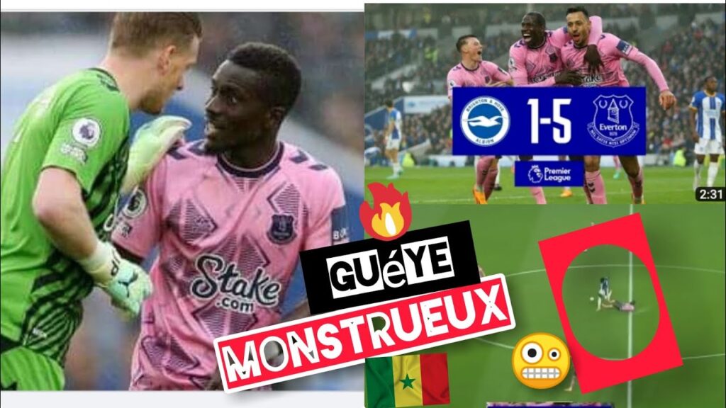 🚀Gana Gueye MONSTRUEUX CE SOIR FACE À BRIGHTON (5_1)🔥💪🤪🇸🇳🔵