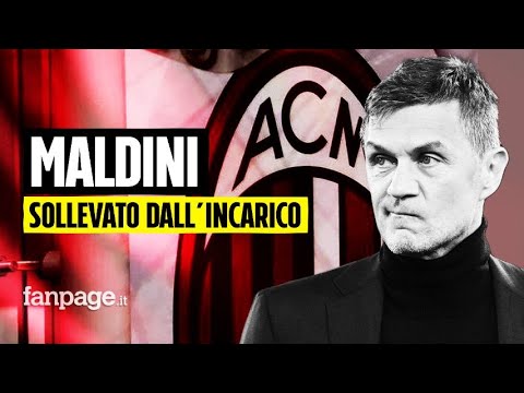Il Milan solleva ufficialmente Paolo Maldini dal suo incarico e annuncia come lo sostituirà