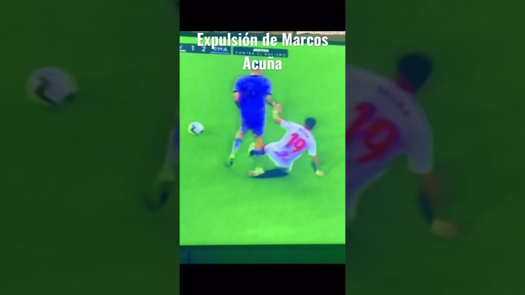 Sevilla vs Real Madrid expulsion de Marcos Acuña