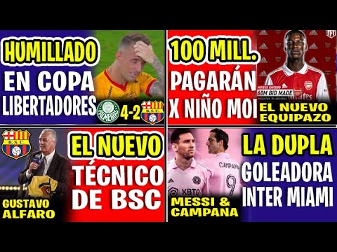 HISTÓRICO! 100 MILLONES DE DÓLARES POR MOISES CAICEDO | GUSTAVO ALFARO NUEVO TÉCNICO DE BARCELONA?