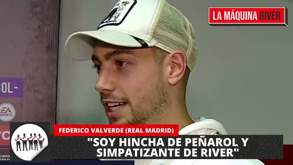 FEDERICO VALVERDE (REAL MADRID), PRESENTE EN EL MONUMENTAL: "SOY SIMPATIZANTE DE RIVER"