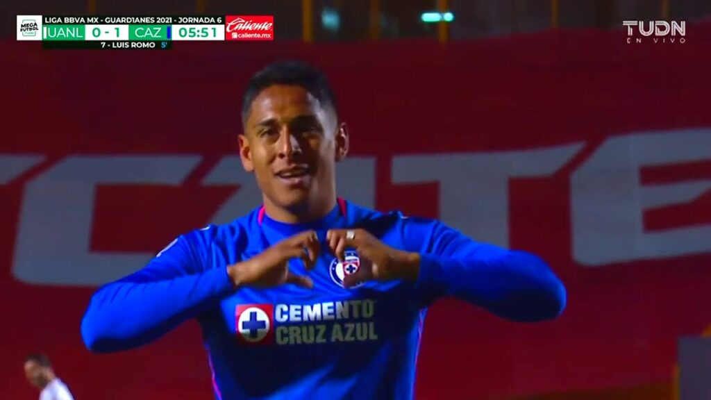 Gol de L. Romo | Tigres 0 - 1 Cruz Azul | Liga BBVA MX - Guard1anes 2021 - Jornada 6