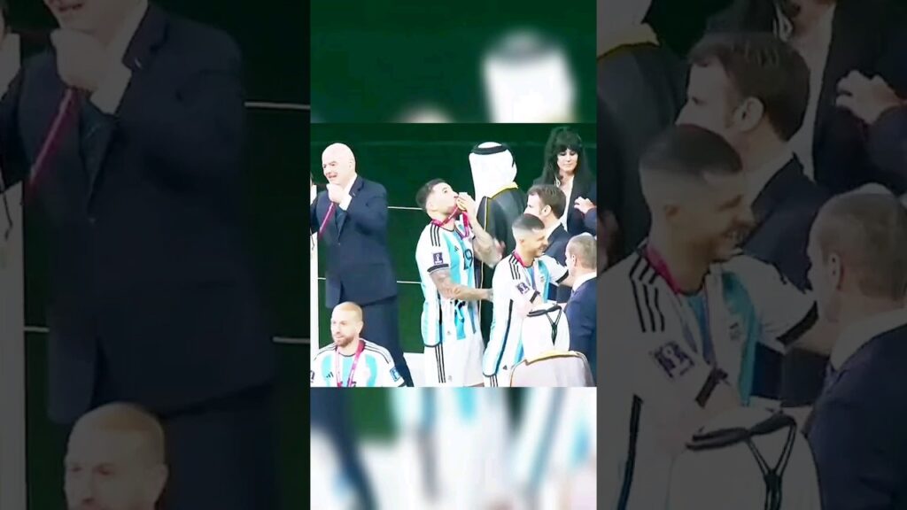 Otamendi in front of France president 🥶🔥