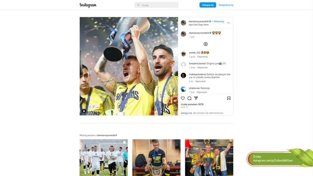 Pierwszy tytuł w karierze Damiana Szymańskiego