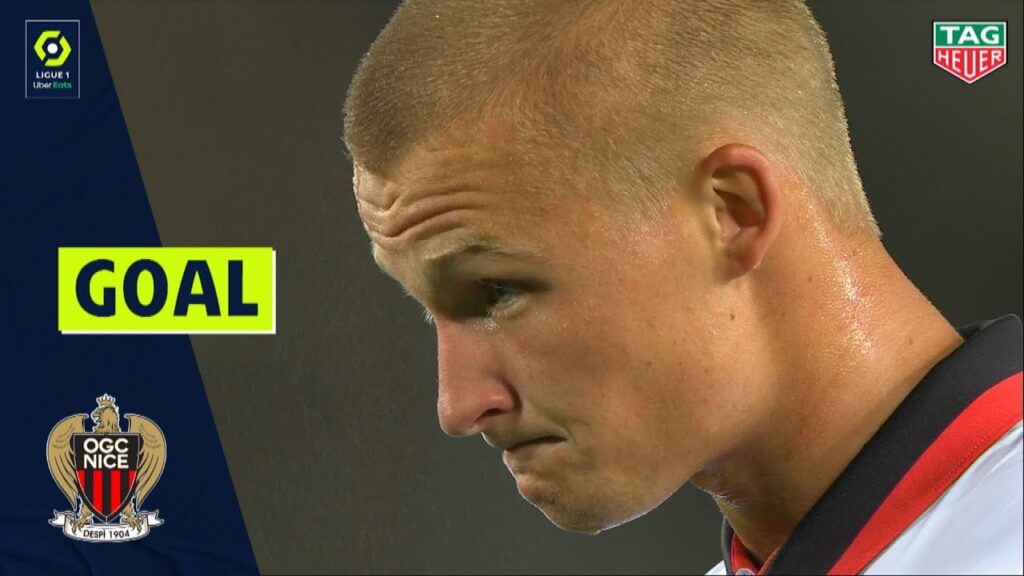 Goal Kasper DOLBERG 37 pen - OGC NICE / RC STRASBOURG ALSACE - OGC NICE 0-2 2020/2021