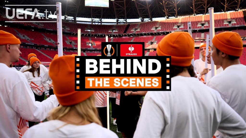 #BehindTheScenes at the Europa League final