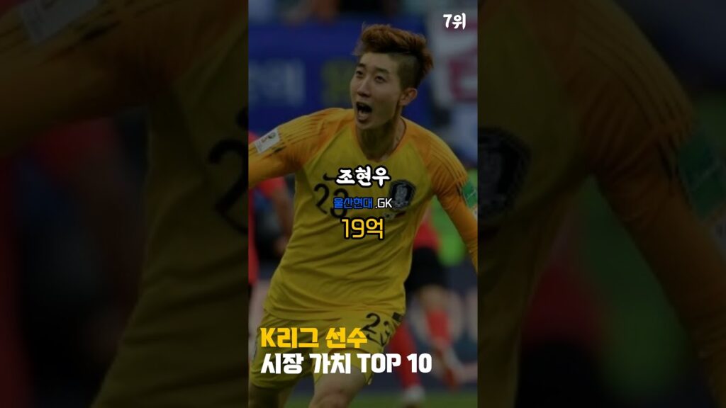 K리그 선수 시장 가치 TOP 10