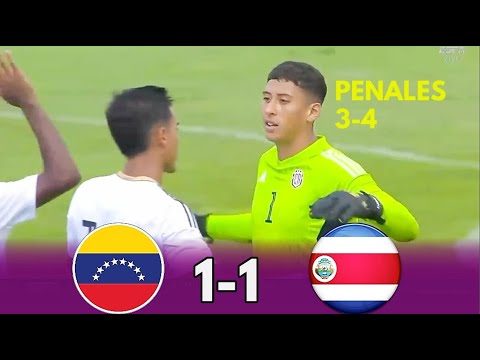 Venezuela vs Costa Rica U23 1-1 (3-4) Goles y Resumen & Penales 2023