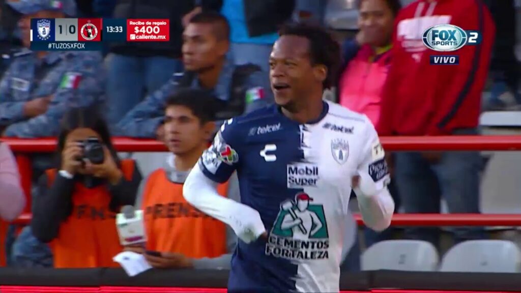 GOL DE ROMARIO IBARRA PARA AUMENTAR LA CUENTA EN FAVOR DE PACHUCA