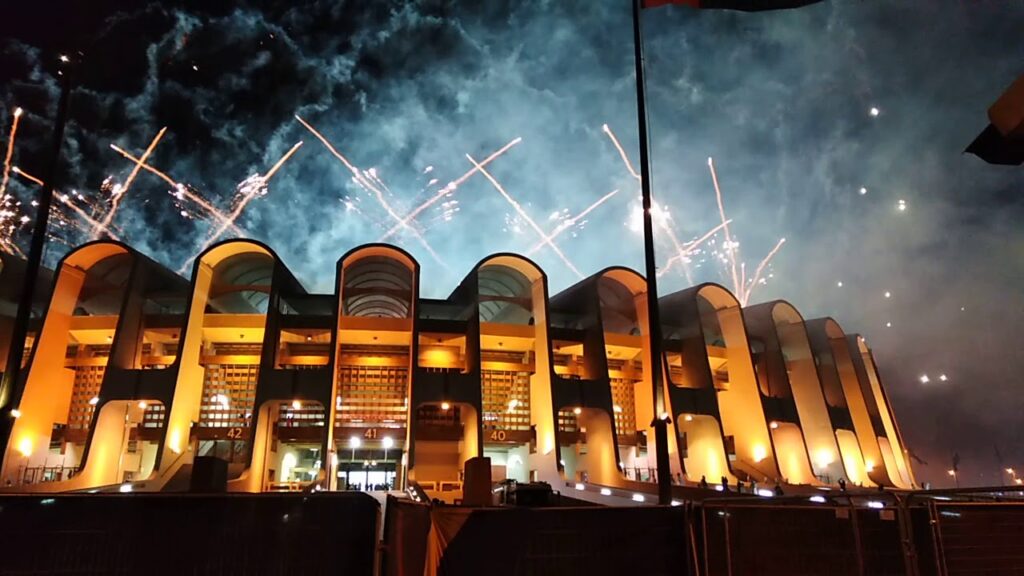 Asia football cup 2019 Opening Ceremony At H.H ZAYED Sports City Football Stadium Fireworks ABUDHABI