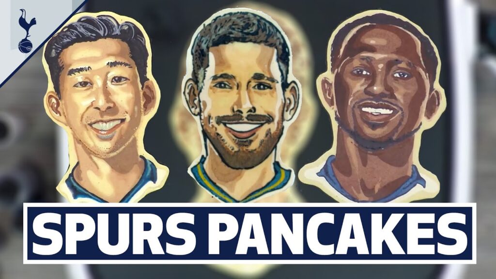 AMAZING SPURS PLAYER PANCAKES | Heung-min Son, Pierre-Emile Hojbjerg, Harry Kane & Tanguy Ndombele