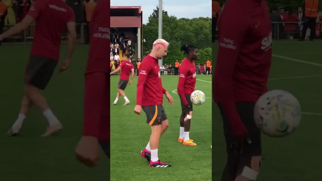 Victor Nelsson Yeni Saç Stiliyle Antremanda #shorts #galatasaray