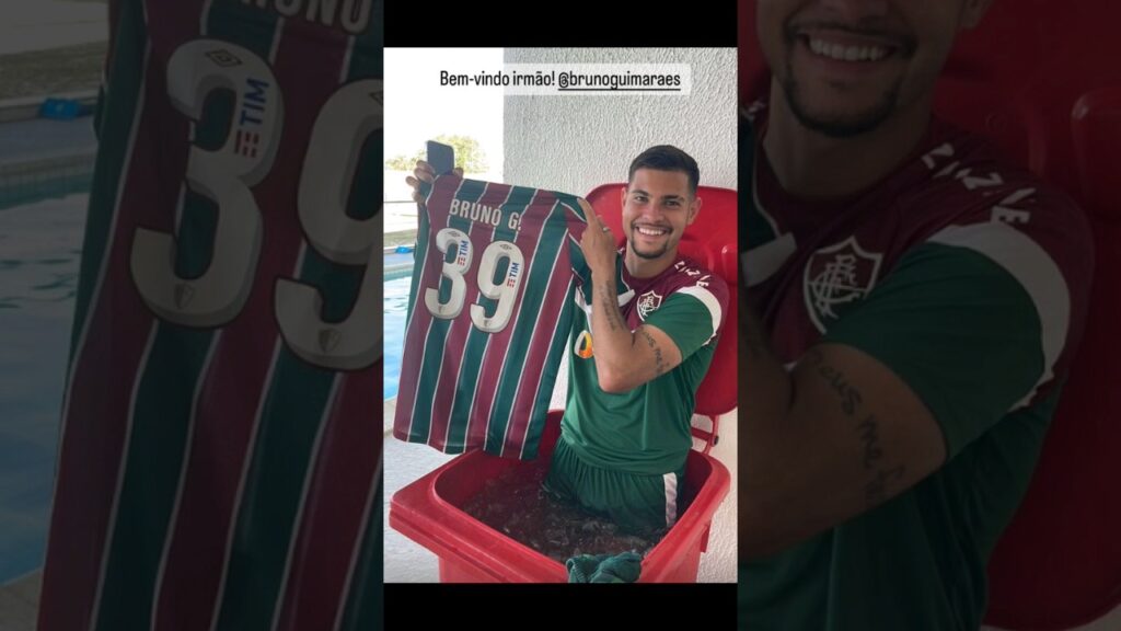 BRUNO GUIMARÃES TREINA NO FLUMINENSE