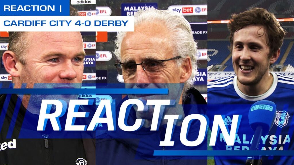 REACTION | CARDIFF CITY vs DERBY | MICK McCARTHY, WILL VAULKS, LEANDRO BACUNA & WAYNE ROONEY