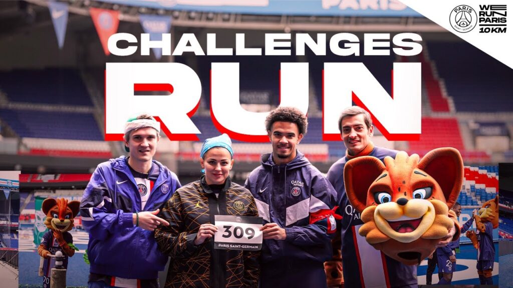 Les challenges de la #PSGWeRunParis avec Vitinha, Nuno Mendes, Warren Zaïre-Emery et Marco Verratti