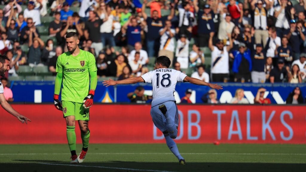GOAL: Uriel Antuna scores his first for the LA Galaxy