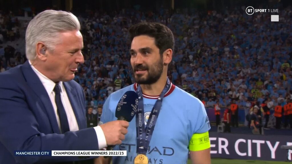 "We Made History!" 🤩  Ilkay Gundogan After Winning The Treble! 🏆🏆🏆  #UCLFinal