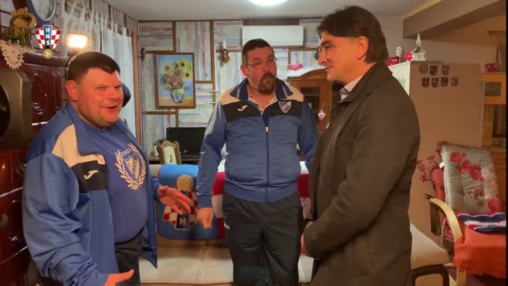 Izbornik Zlatko Dalić u posjetu braći Hančić