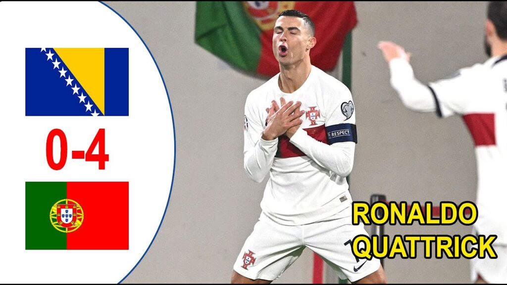 Cristiano Ronaldo Quat-Trick again | Portugal 4-0 Bosnia | Qualifiers Euro 2024, Matchday 4-Prediksi