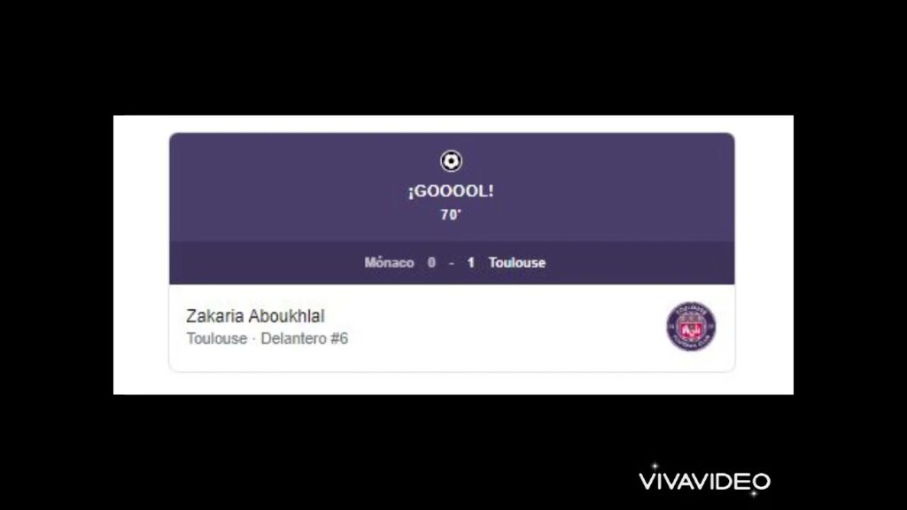 Gol de Zakaria Aboukhlal  Mónaco 0-1 Toulouse