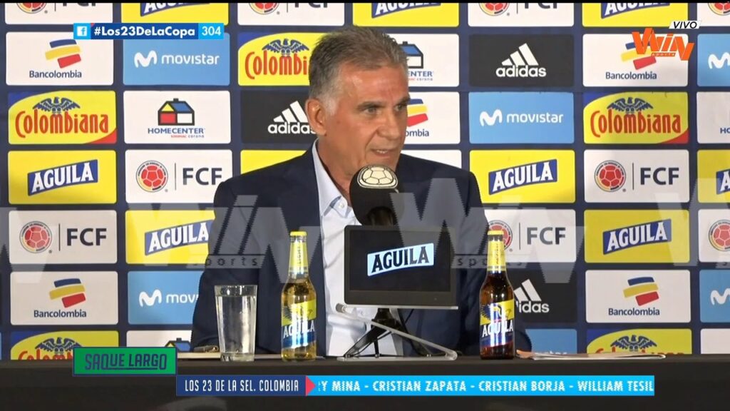 Rueda de prensa de Carlos Queiroz presentando la lista de 23 jugadores