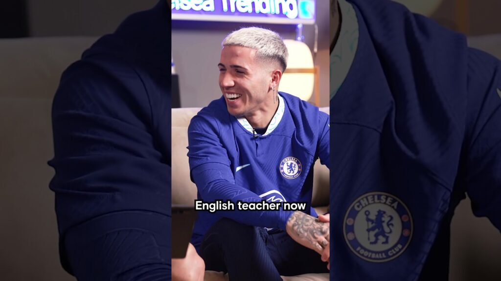 When César Azpilicueta become the English teacher to Enzo Fernandez! 😂 #chelseafc