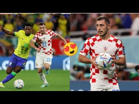 Josip Juranović Performance Vs Brazil (World Cup Review) Brazil 2 Croatia 4 (9th December, 2022) 🥰🥰