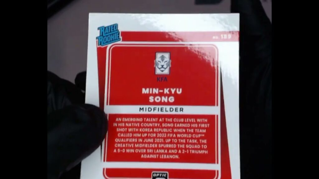 SNC GRADING:2021 PANINI DONRUSS OPTIC MIN-KYU SONG #189 RATED ROOKIE(1762462520420)
