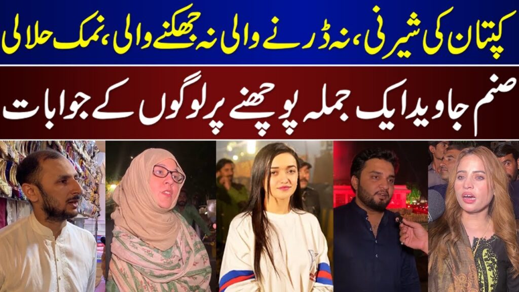Public Review On Sanam Javed Khan | Sanam Javed | Imran Khan | PTI |