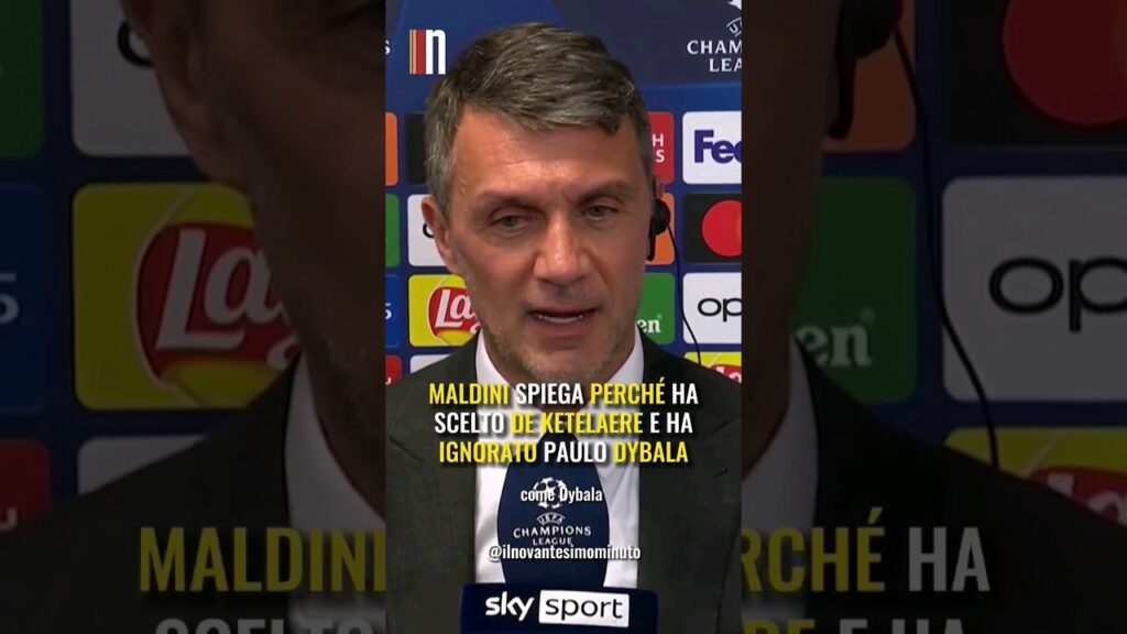 😮 MALDINI PREFERISCE DE KETELAERE a DYBALA #Shorts