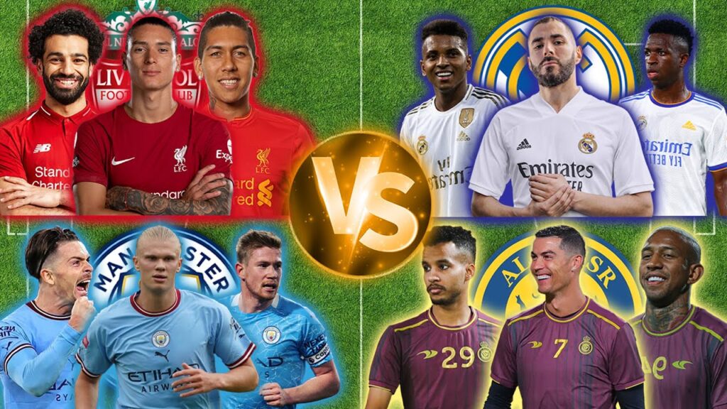 Manchester City 🆚 Real Madrid 🆚 Al Nassr 🆚 Liverpool ULTRA VS 🔥💪Football Comparison Manchester City 🆚 Real Madrid 🆚 Al Nassr 🆚 Liverpool ULTRA VS 🔥💪Football Comparison