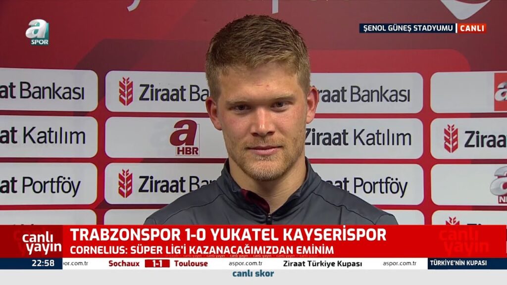 Andreas Cornelius: "Biz Bu Sezonu 2 Kupayla Tamamlamak İstiyoruz (Trabzonspor 1-0 Kayserispor)