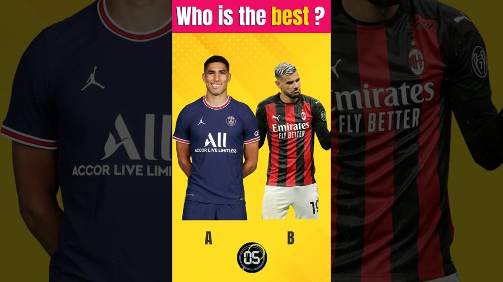 Who is the best  Hakimi Or Theo Hernandez #shorts