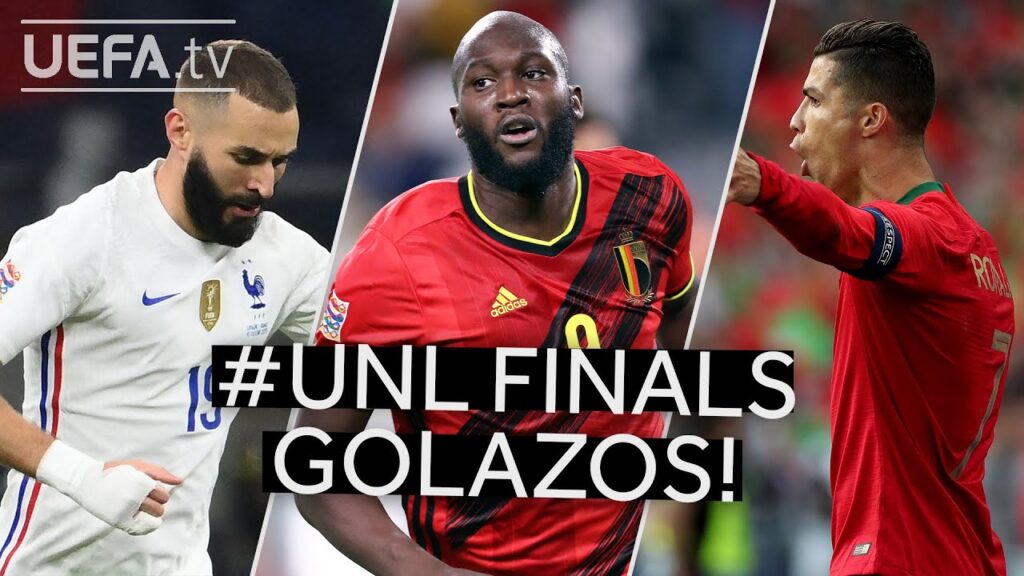 ⚽ BENZEMA, LUKAKU, RONALDO | Great #UNL Finals GOALS!