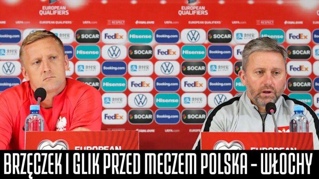 JERZY BRZĘCZEK I KAMIL GLIK PRZED MECZEM POLSKA - WŁOCHY