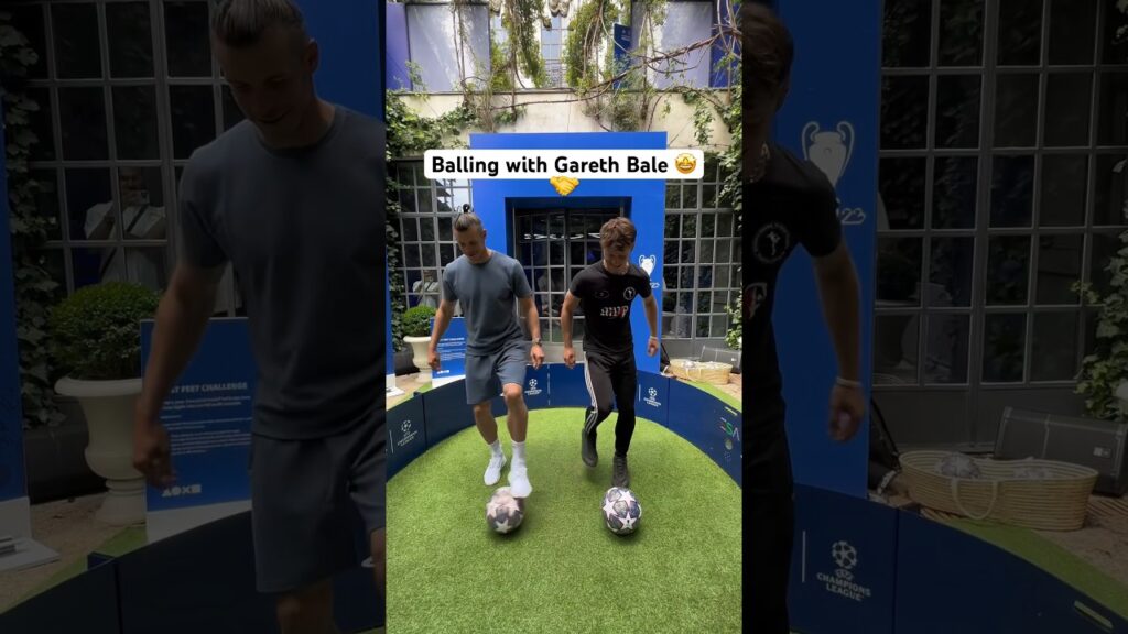 Insane skills with Gareth Bale! What a baller #streetpanna #bale #realmadrid #ucl #playstation