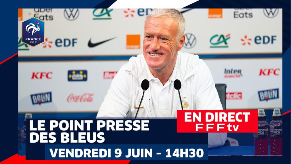 Le replay de la conférence de presse des Bleus vendredi 9 juin 2023