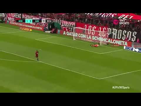 tremendo bombazo de reasco para el 2-0 de newells contra gimnasia LP