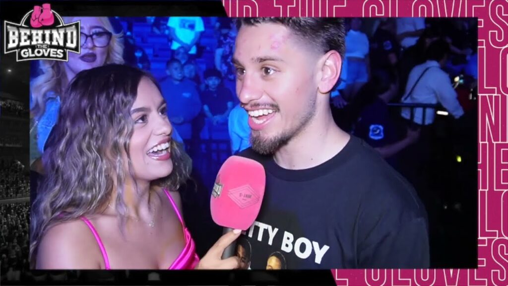 RUBEN VILLA TALKS WITH BEHIND THE GLOVES CORRESPONDENT ALIYAH AFTER HIS KNOCKOUT!