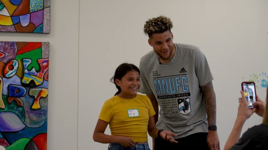 Dayne St. Clair Big Brothers Big Sisters Twin Cities Visit