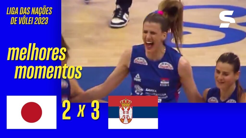 JAPÃO 2 X 3 SÉRVIA | MELHORES MOMENTOS | LIGA DAS NAÇÕES DE VÔLEI 2023 | sportv