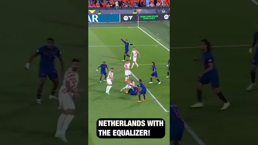 Noa Lang with the stoppage time equalizer! 🇳🇱🔥 #uefanationsleague #TopPlays #foxsoccer