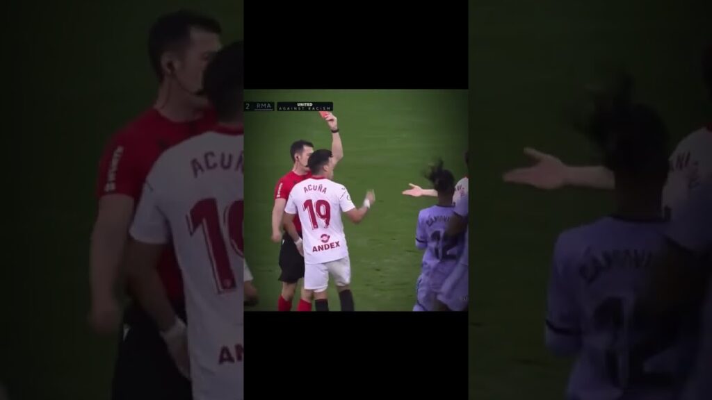 🟥ROJA DIRECTA ACUÑA - ENTRADA SALVAJE A CEBALLOS  #realmadrid #laliga