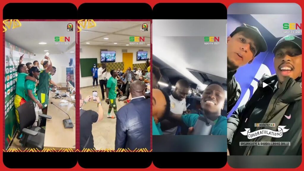 Ambiance : Les lions dans les vestiaires après la victoire, 🇸🇳🥳 Habib Beye, Kimpembe, Pape Gueye 🇸🇳🎉