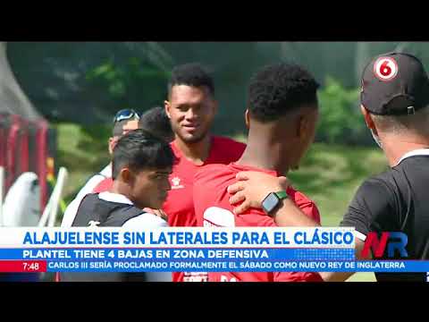 Alajuelense sin laterales para el clásico
