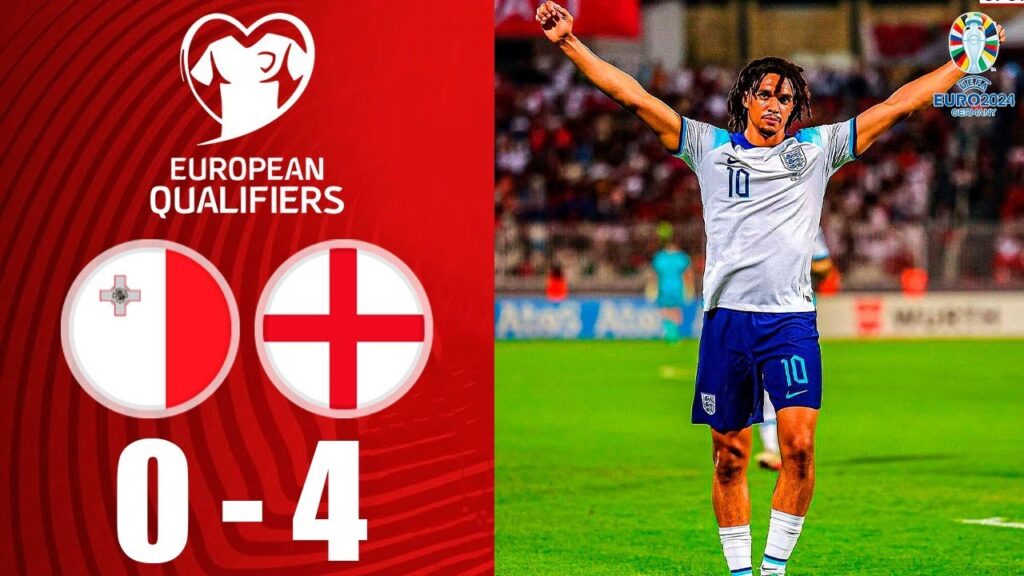 Malta vs England - Euro 2024 Qualification Highlights