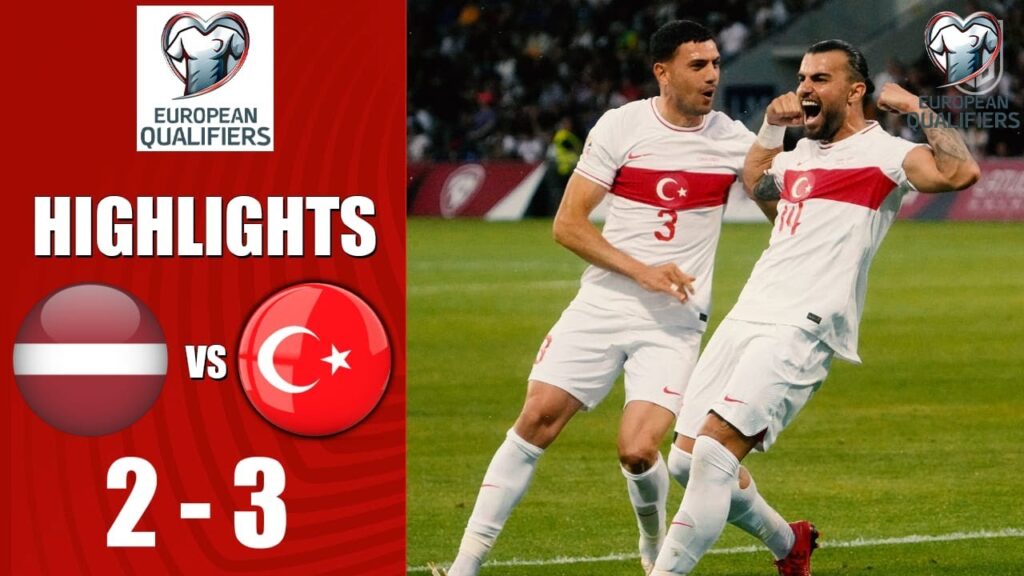 Latvia vs Turkey Highlights Goals | Euro 2024 Qualification