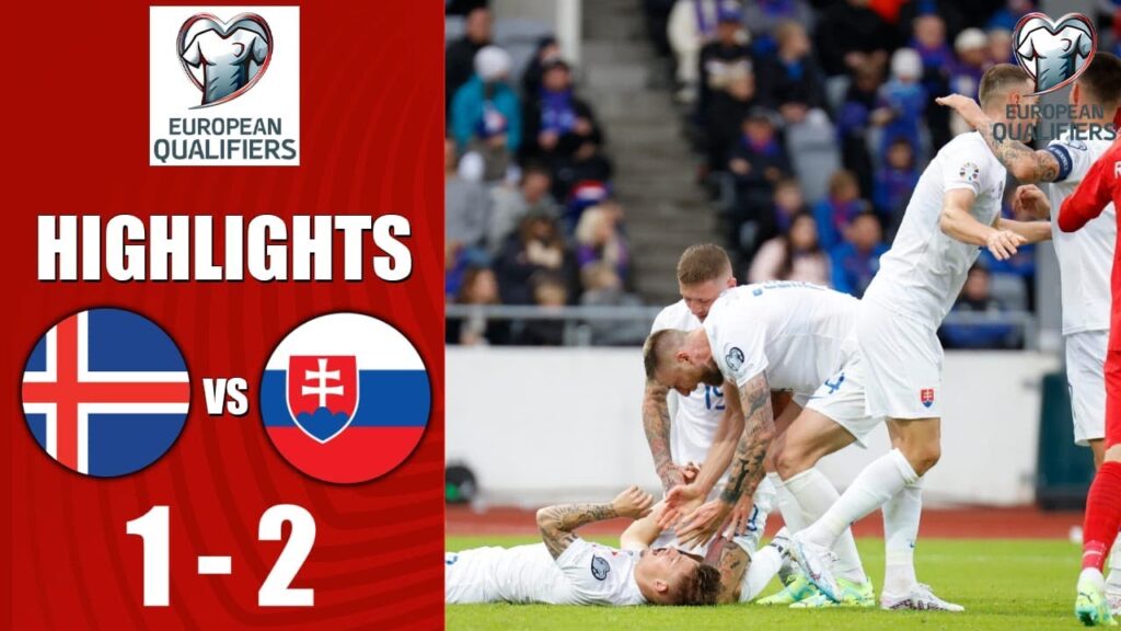 Iceland vs Slovakia Highlights Goals | EURO 2024 Qualifiers